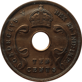 10 centow 1935 brytyjska afryka wschodnia b